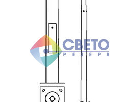 Круглая опора освещения уличная 7 метров