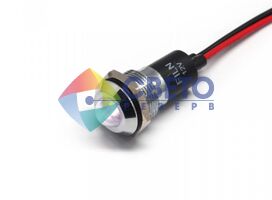 Металлический светодиодный индикатор 24В постоянного тока для генератора 16 мм IP67