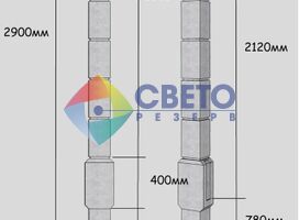 Завод производит бетонные столбы для забора